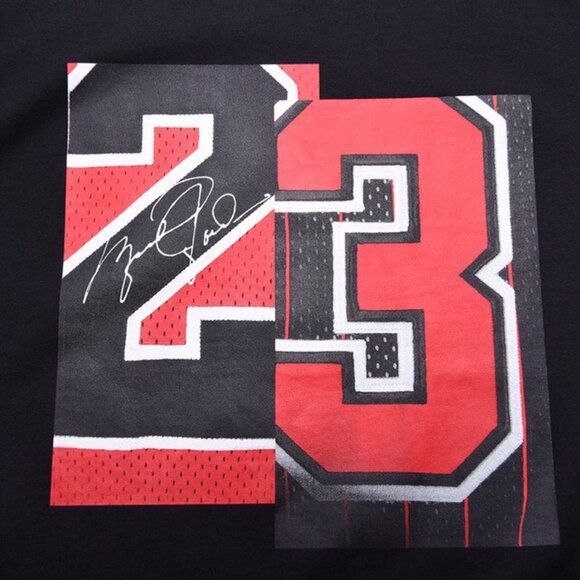 Air Jordan Casual Sports short Sleeve"23 Black" - Picture 3 of 8